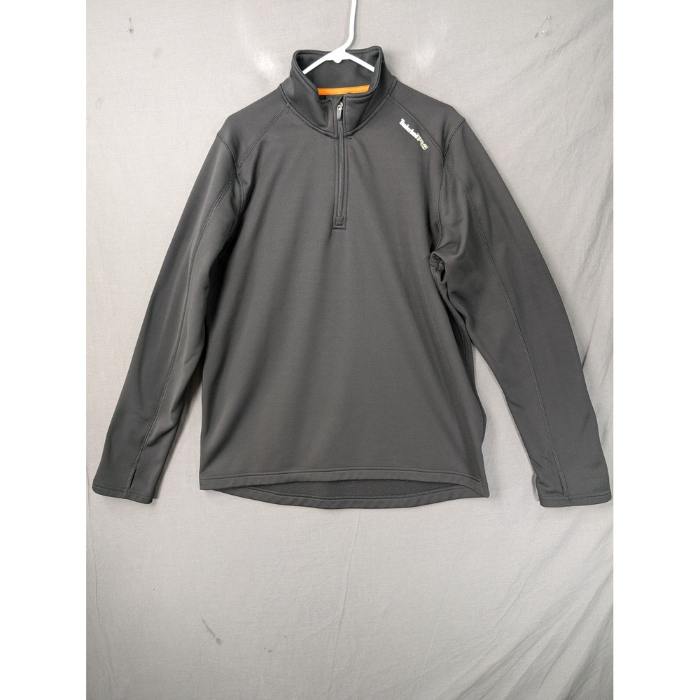 Timberland PRO Mens Wicking Good Quarter Zip Pullover Black Size Large
